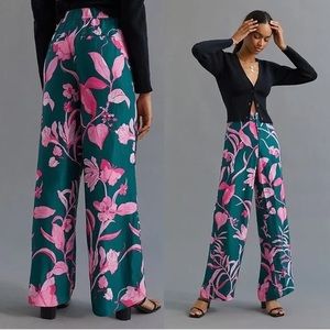 Never worn - Anthropologie Floral Pants